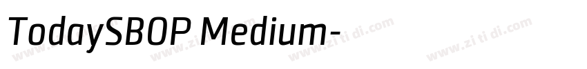 TodaySBOP Medium字体转换